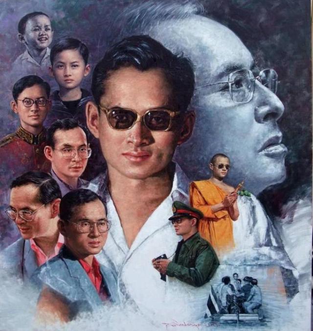 Der König von Thailand Bhumipol Adulyadej